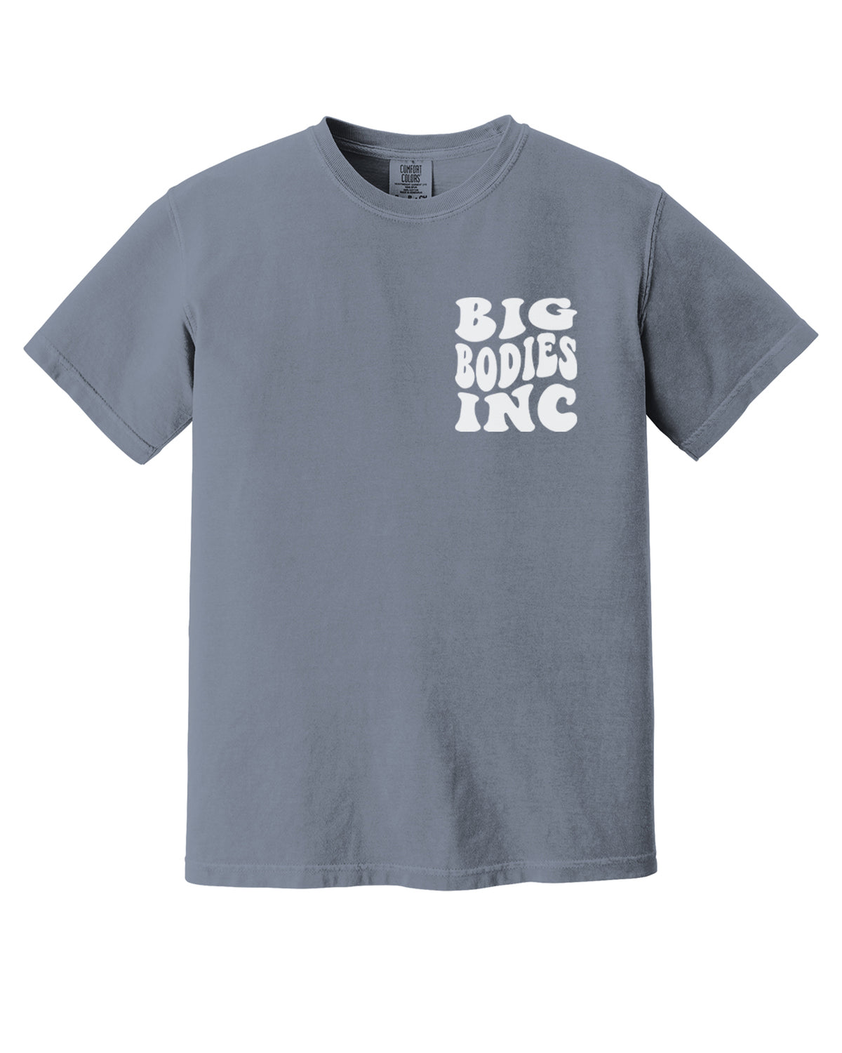 Groovy Big Bodies Inc Comfort Colors Shirts - Blue Jean