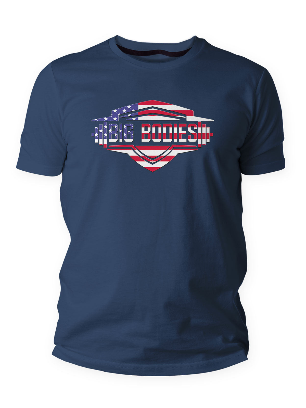 USA Big Bodies Next Level Ultra soft Navy blue workout shirt 