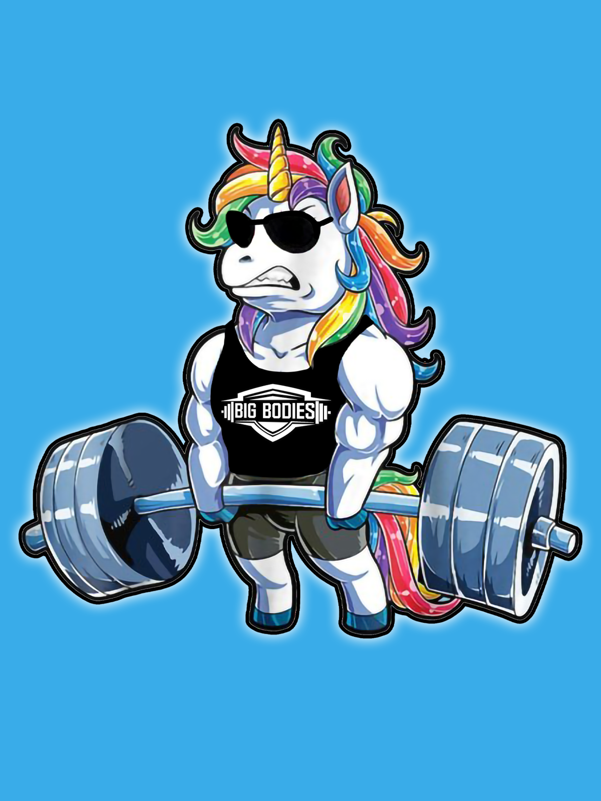 Unicorn 2025 weightlifting shirt